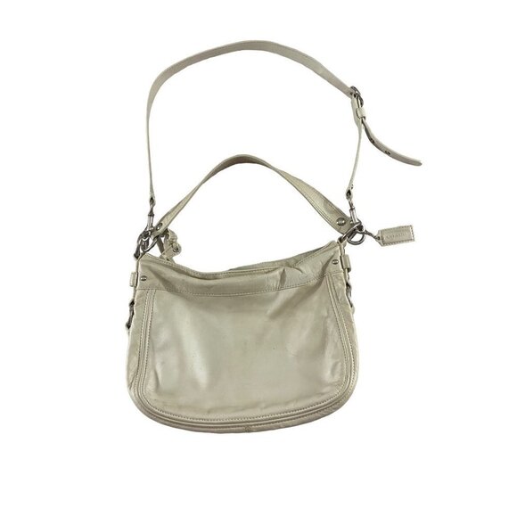 Coach Handbags - Coach Women's Off White Leather Classic Shoulder Bag - OS